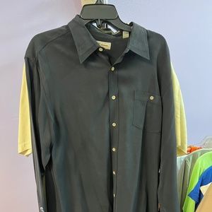 Tommy Bahama Black Silk Shirt